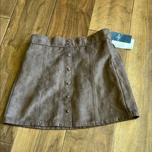 NEW WITH TAGS Abercrombie Kids Brown A-Line Mini Skirt